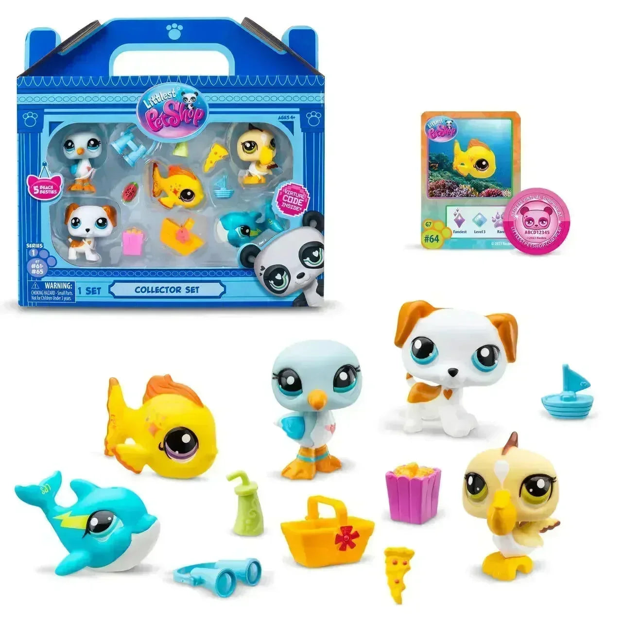 Littlest Pet Shop - Strandvenner kolleksjon 5 pk - Lekeproffen.no