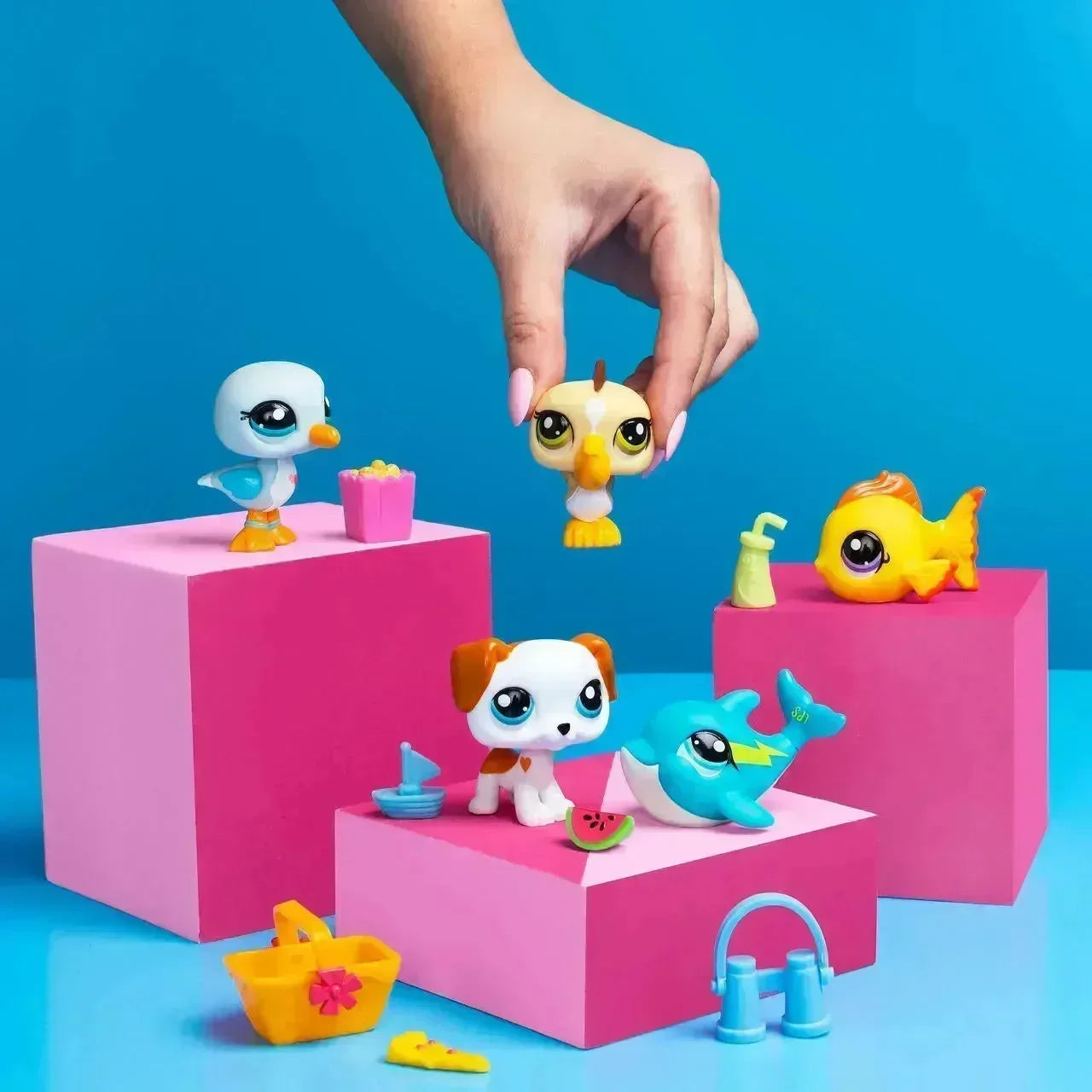 Littlest Pet Shop - Strandvenner kolleksjon 5 pk - Lekeproffen.no
