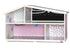 Lundby dukkehus med fargerik veggdekor, festbanner og stjerner, perfekt for barnerommet.