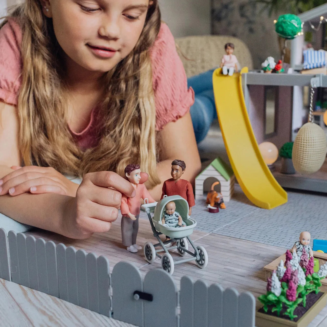 Lundby Dukke Med Baby Og Vogn - Lekeproffen.no
