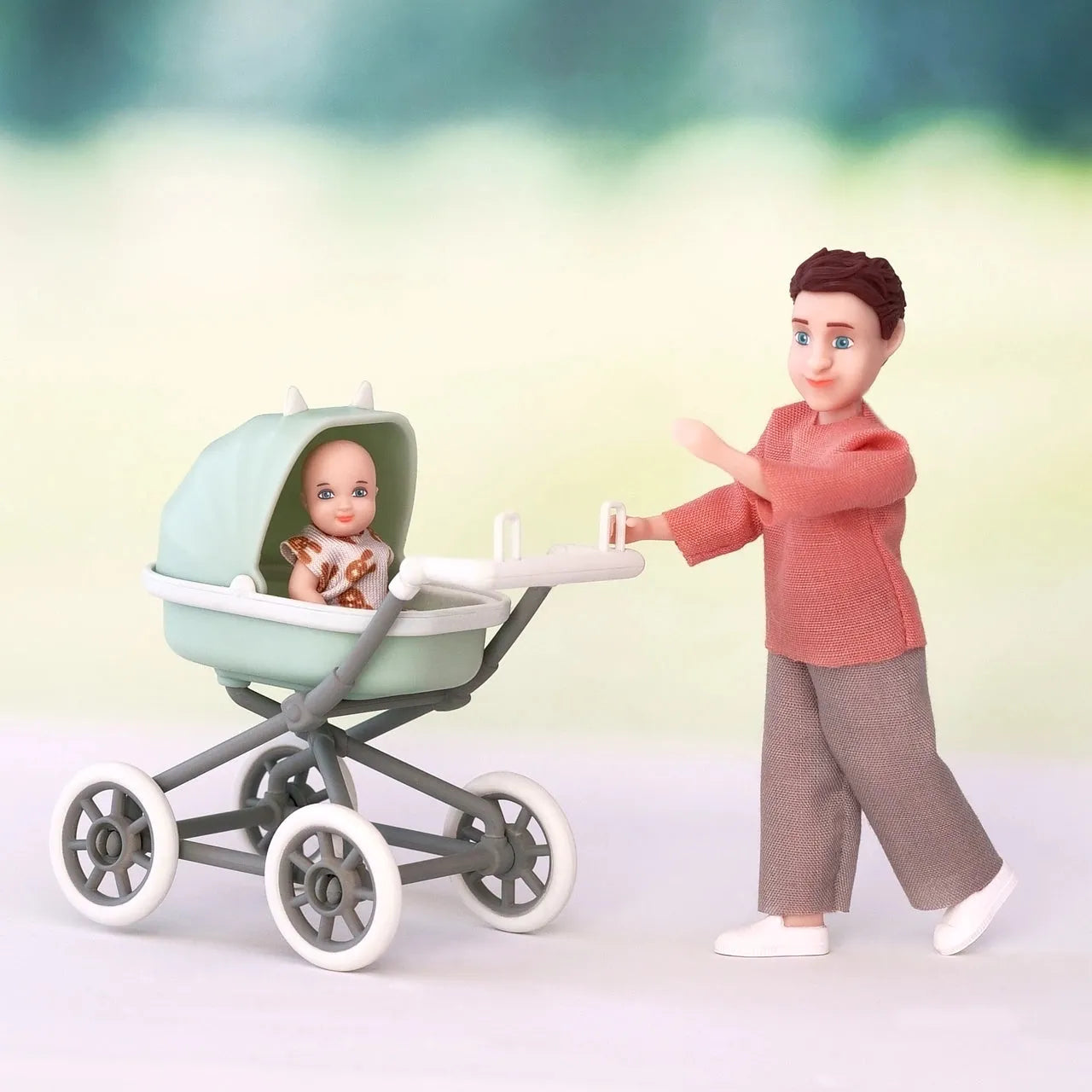 Lundby Dukke Med Baby Og Vogn - Lekeproffen.no