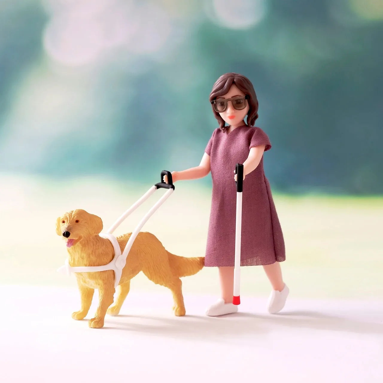 Lundby Dukke Med Blindestokk Og Førerhund - Lekeproffen.no