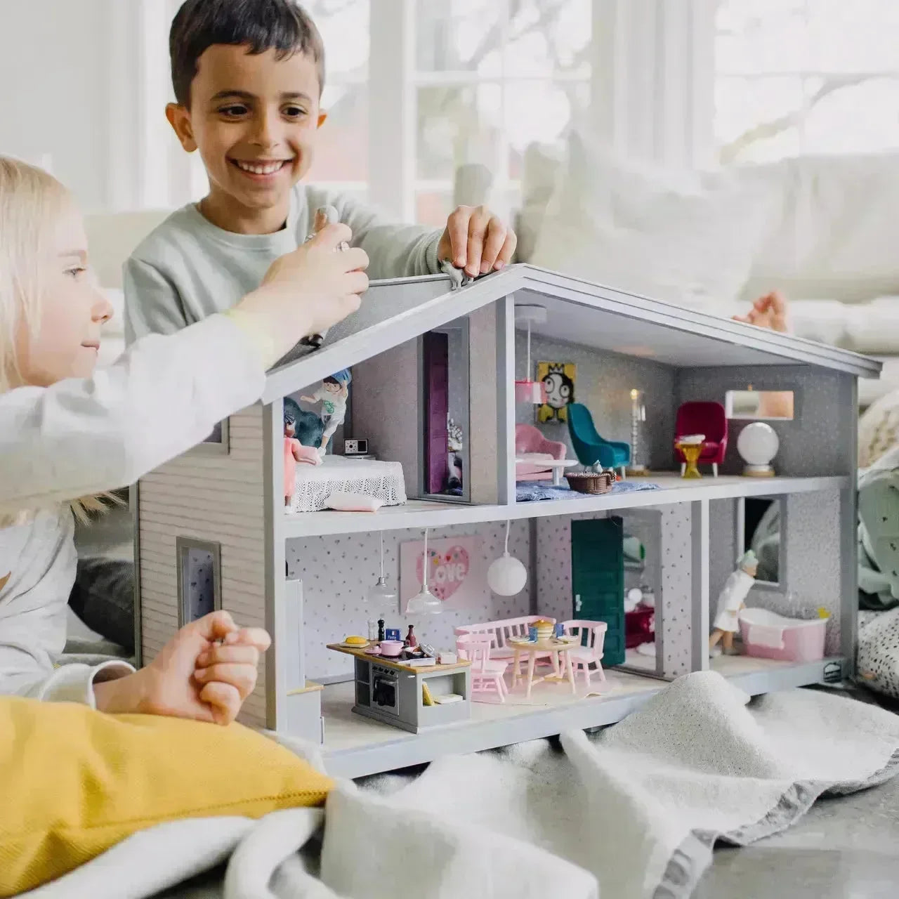 Lundby Dukkehus 4 Rom - Lekeproffen.no