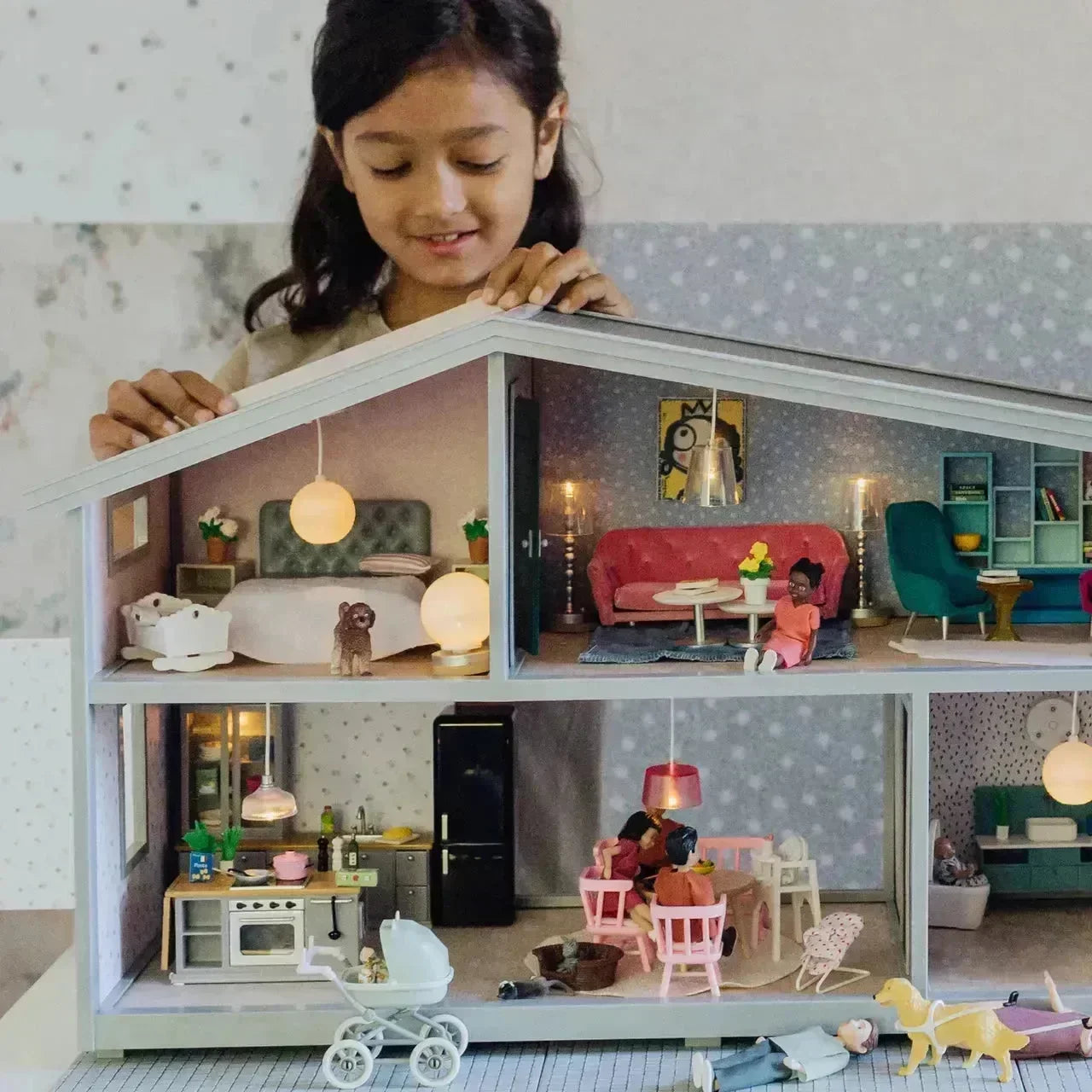 Lundby Dukkehus 4 Rom - Lekeproffen.no