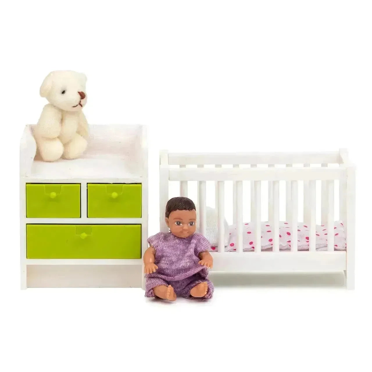 Lundby Sprinkelseng Og Stellekommode - Lekeproffen.no