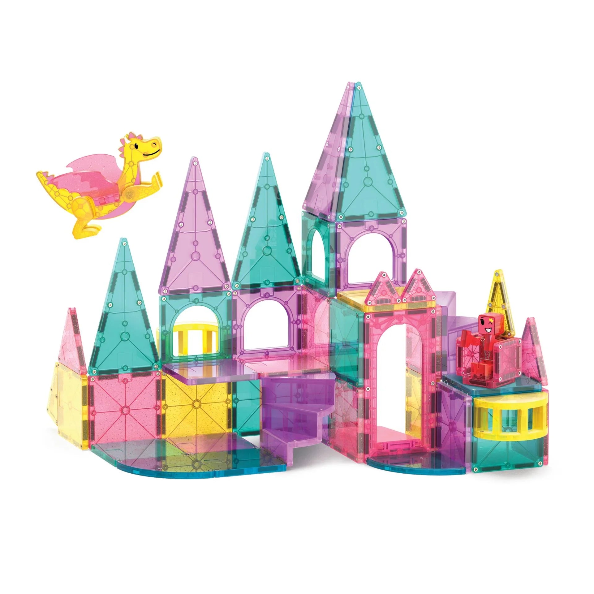 Magna-Tiles Castle Deluxe – Magnetiske Byggeklosser 48 deler - Lekeproffen.no