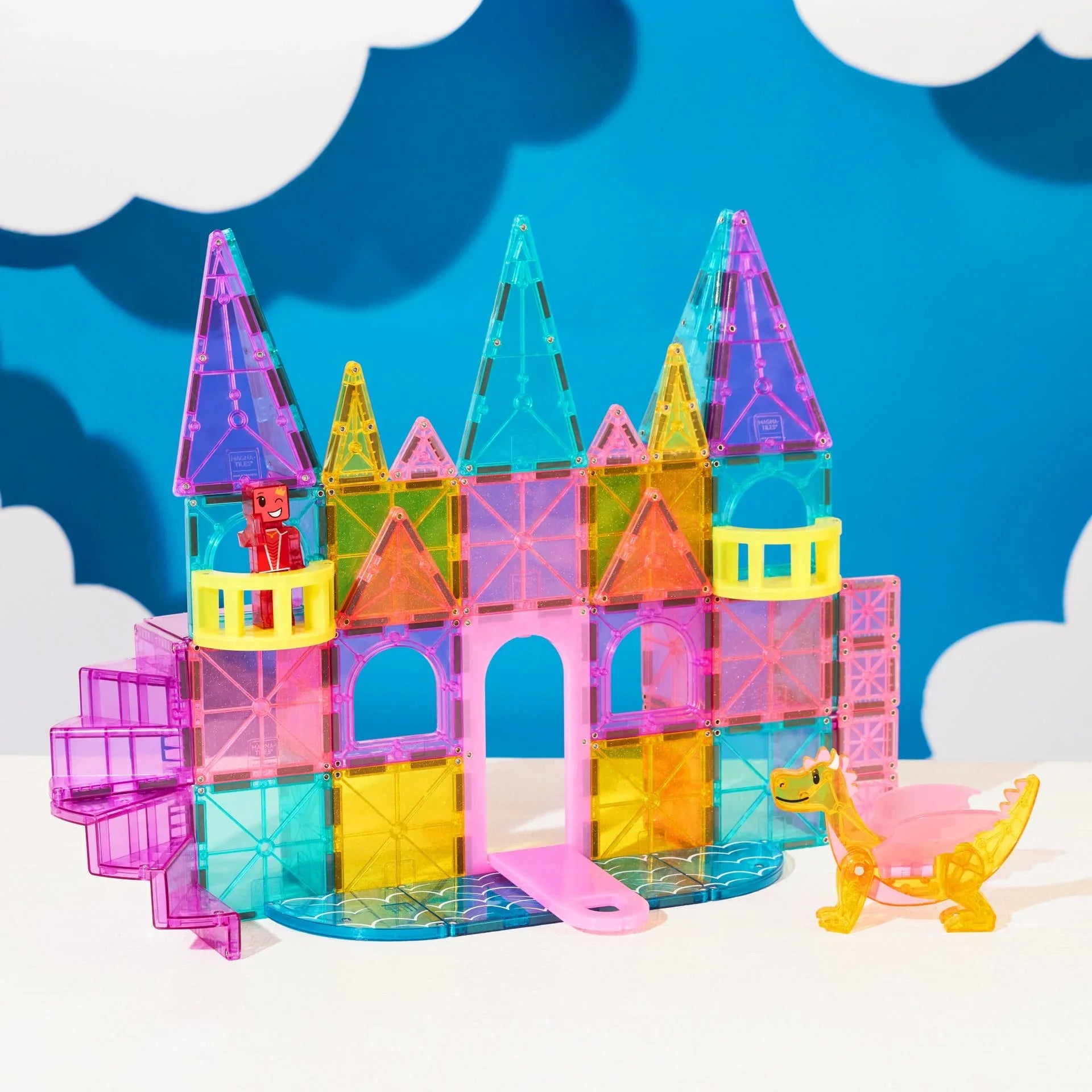 Magna-Tiles Castle Deluxe – Magnetiske Byggeklosser 48 deler - Lekeproffen.no