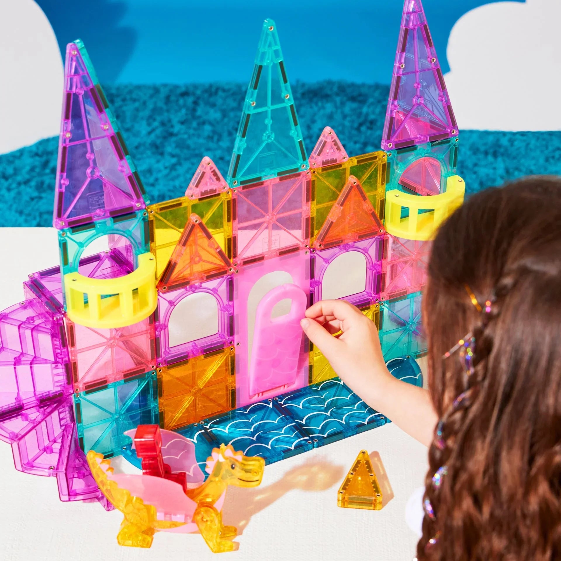 Magna-Tiles Castle Deluxe – Magnetiske Byggeklosser 48 deler - Lekeproffen.no