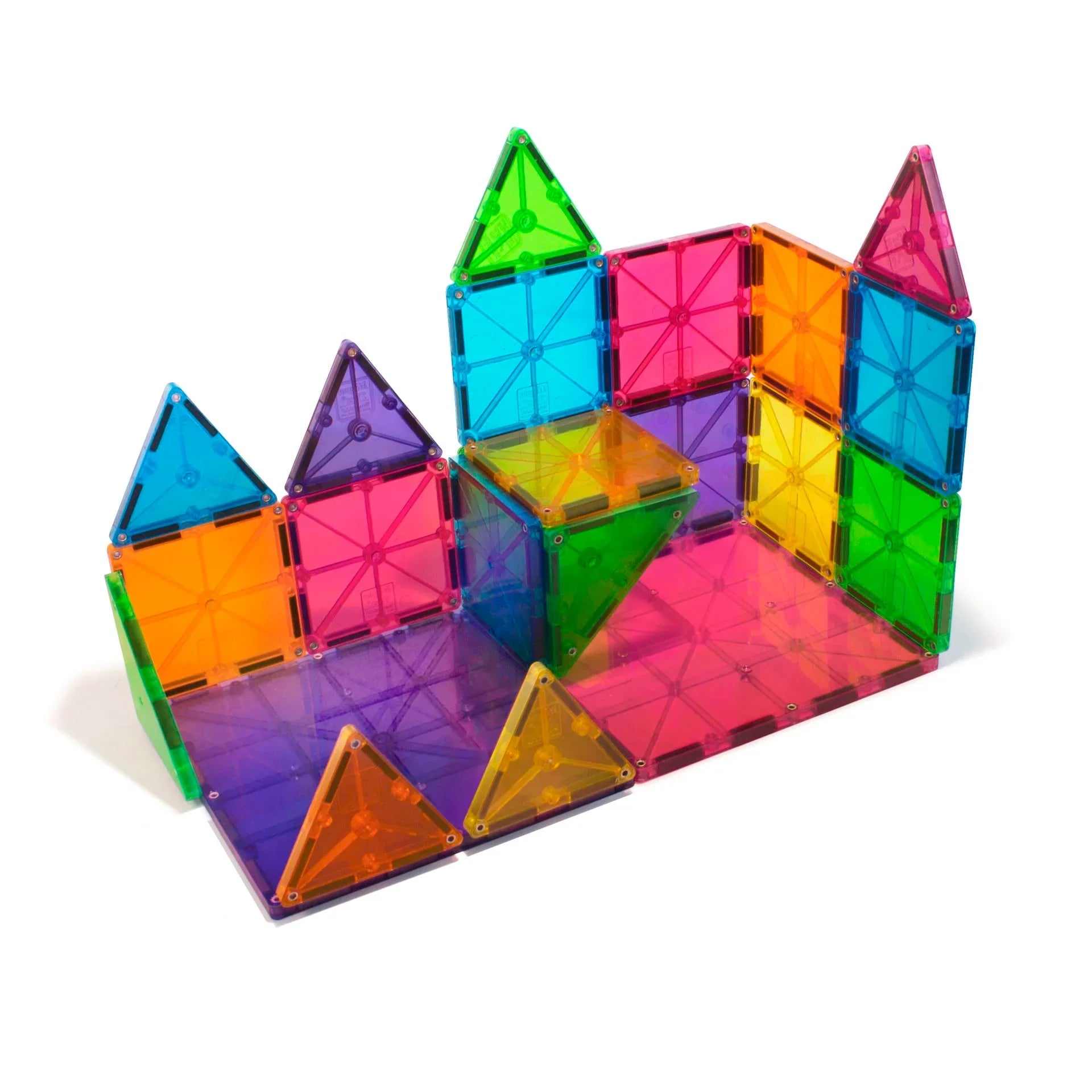Magna-Tiles Clear Colours – Magnetiske Byggeklosser 32 deler - Lekeproffen.no