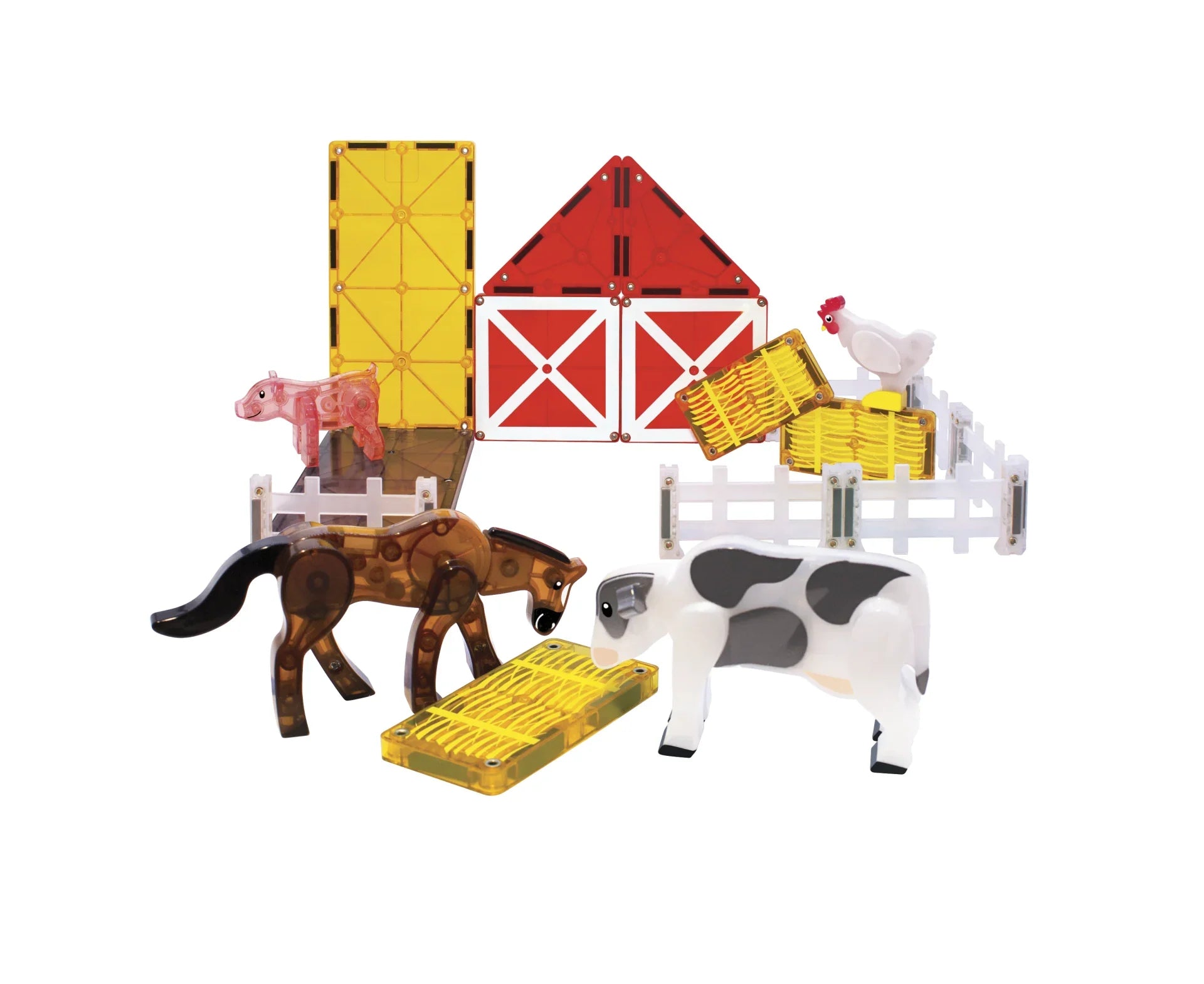 Magna-Tiles Gårdsdyr – Magnetiske Byggeklosser 25 deler - Lekeproffen.no
