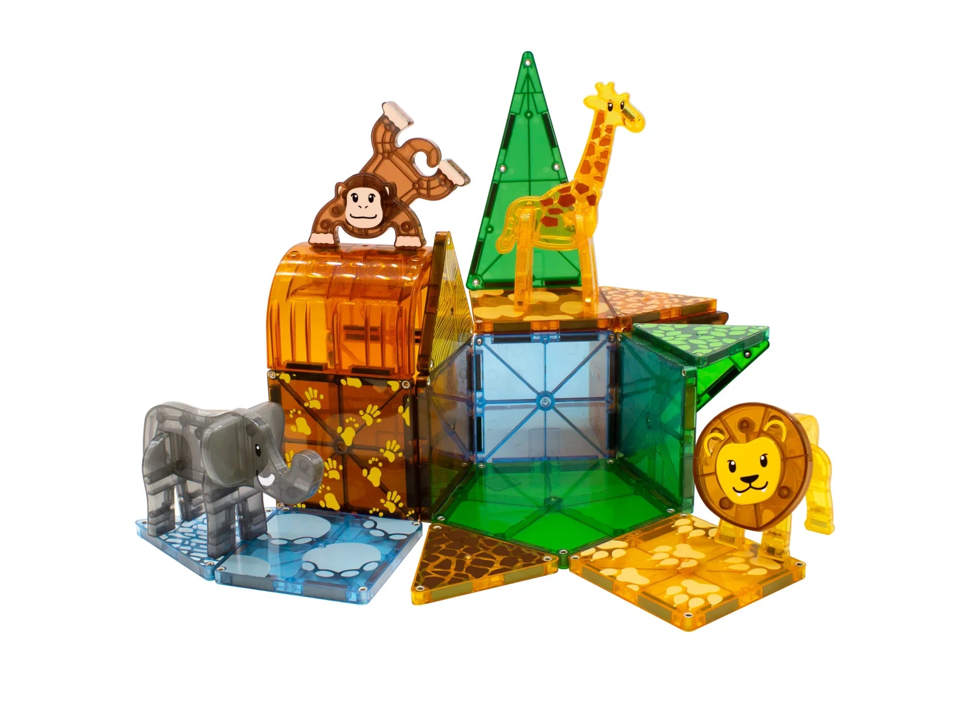 Magna-Tiles Safaridyr – Magnetiske Byggeklosser 25 deler - Lekeproffen.no