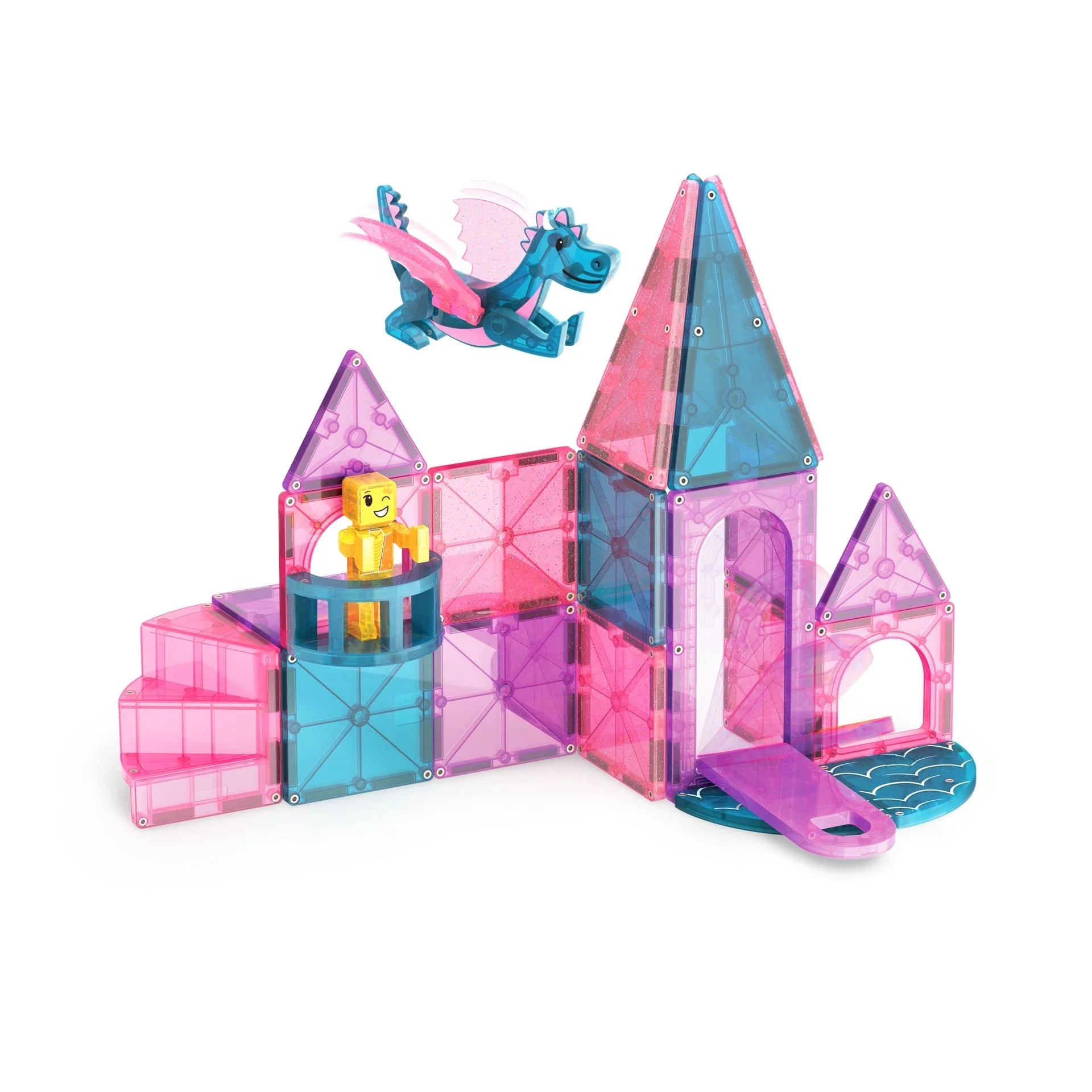 Magna-Tiles Slott – Magnetiske Byggeklosser 25 deler - Lekeproffen.no
