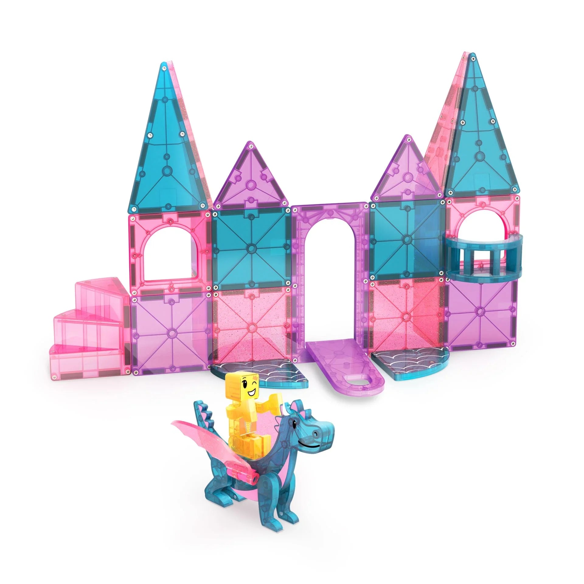 Magna-Tiles Slott – Magnetiske Byggeklosser 25 deler - Lekeproffen.no