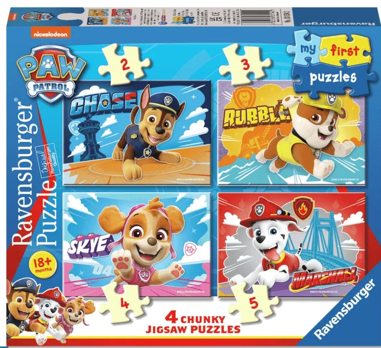 Paw patrol - Mitt første puslespill 2/3/4/5p