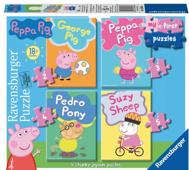 Peppa Gris - Mitt første puslespill 2/3/4/5p - Lekeproffen.no