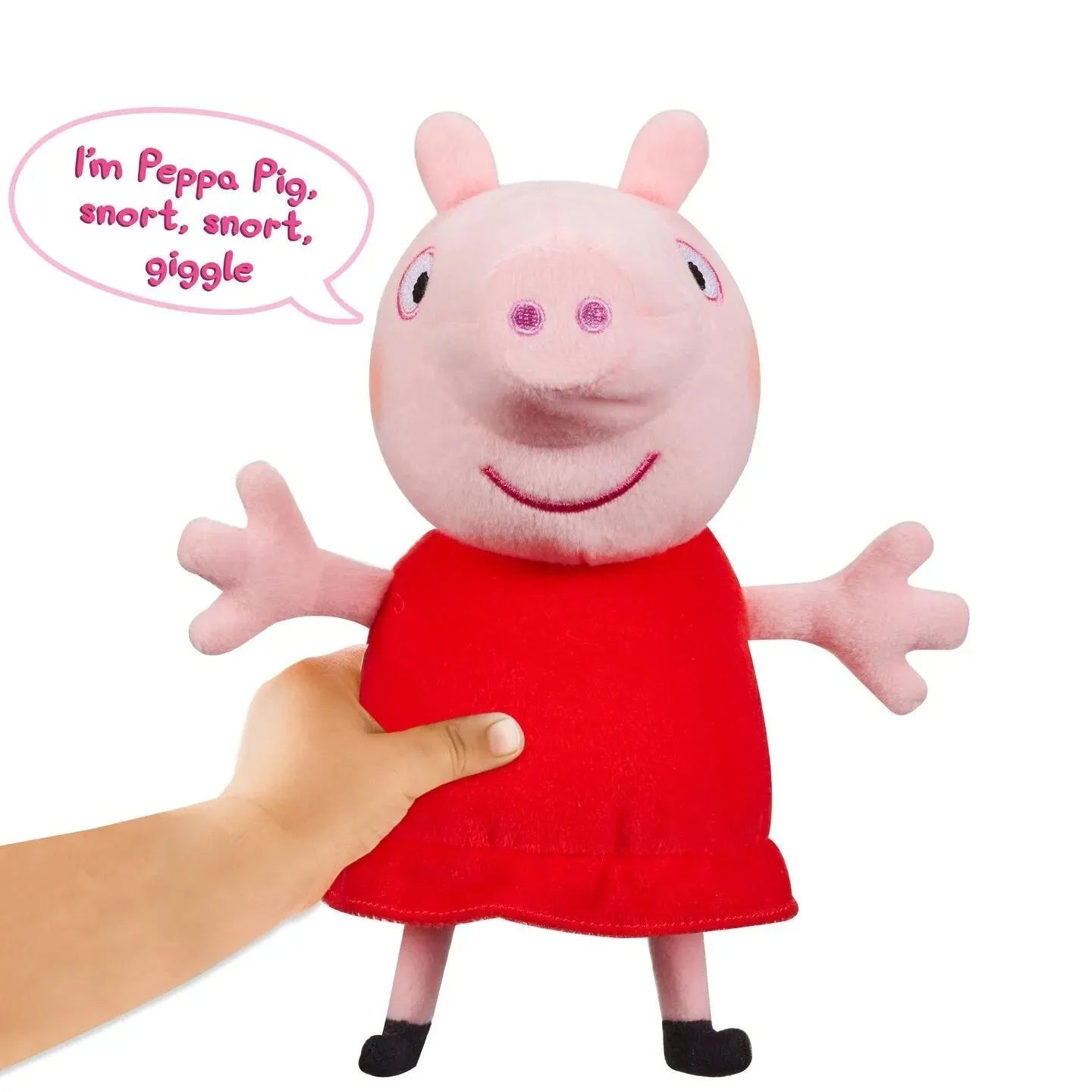 Peppa gris plysj fnise og fnyse m/lyd - 20 cm