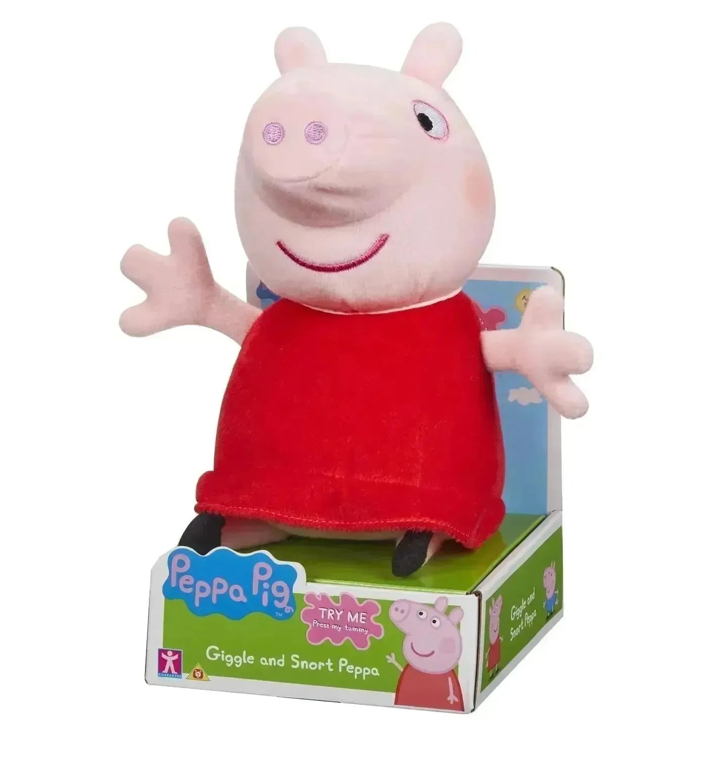 Peppa gris plysj fnise og fnyse m/lyd - 20 cm - Lekeproffen.no