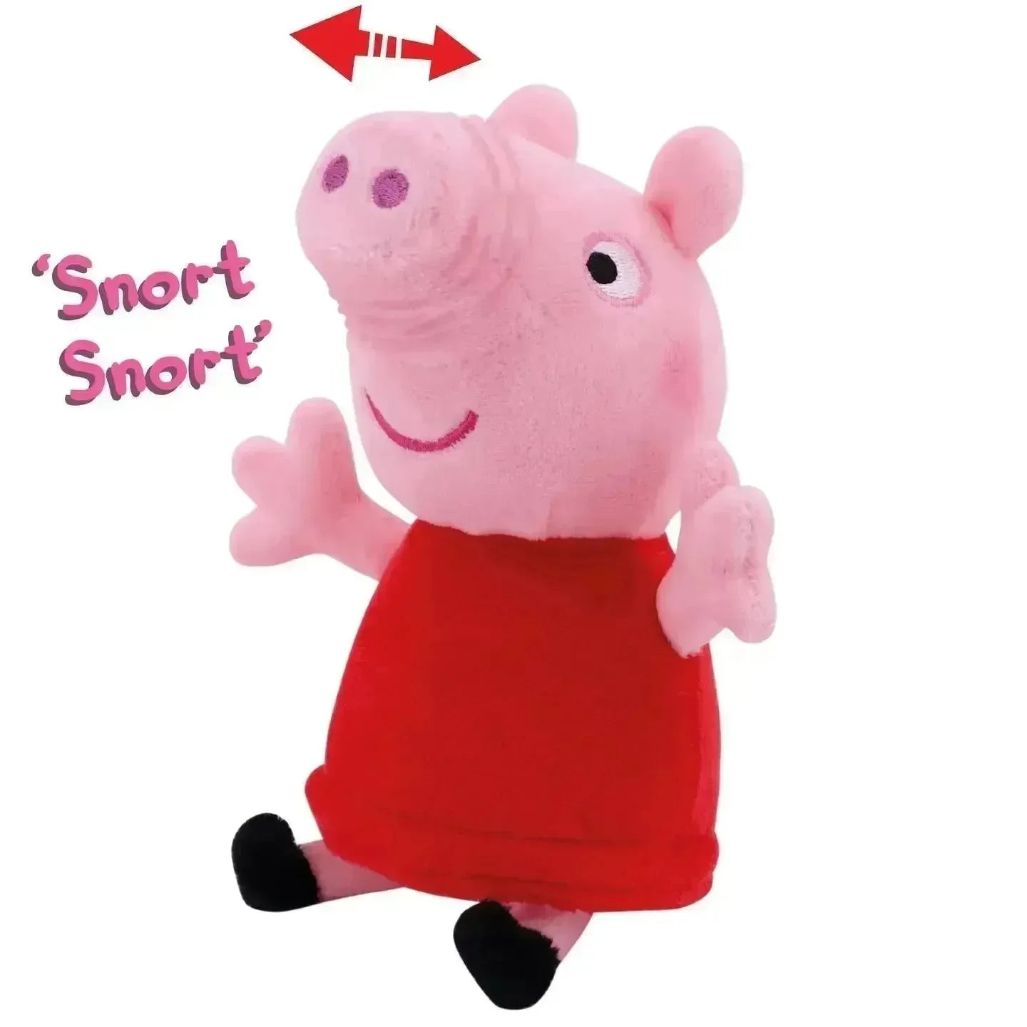 Peppa gris plysj fnise og fnyse m/lyd - 20 cm - Lekeproffen.no