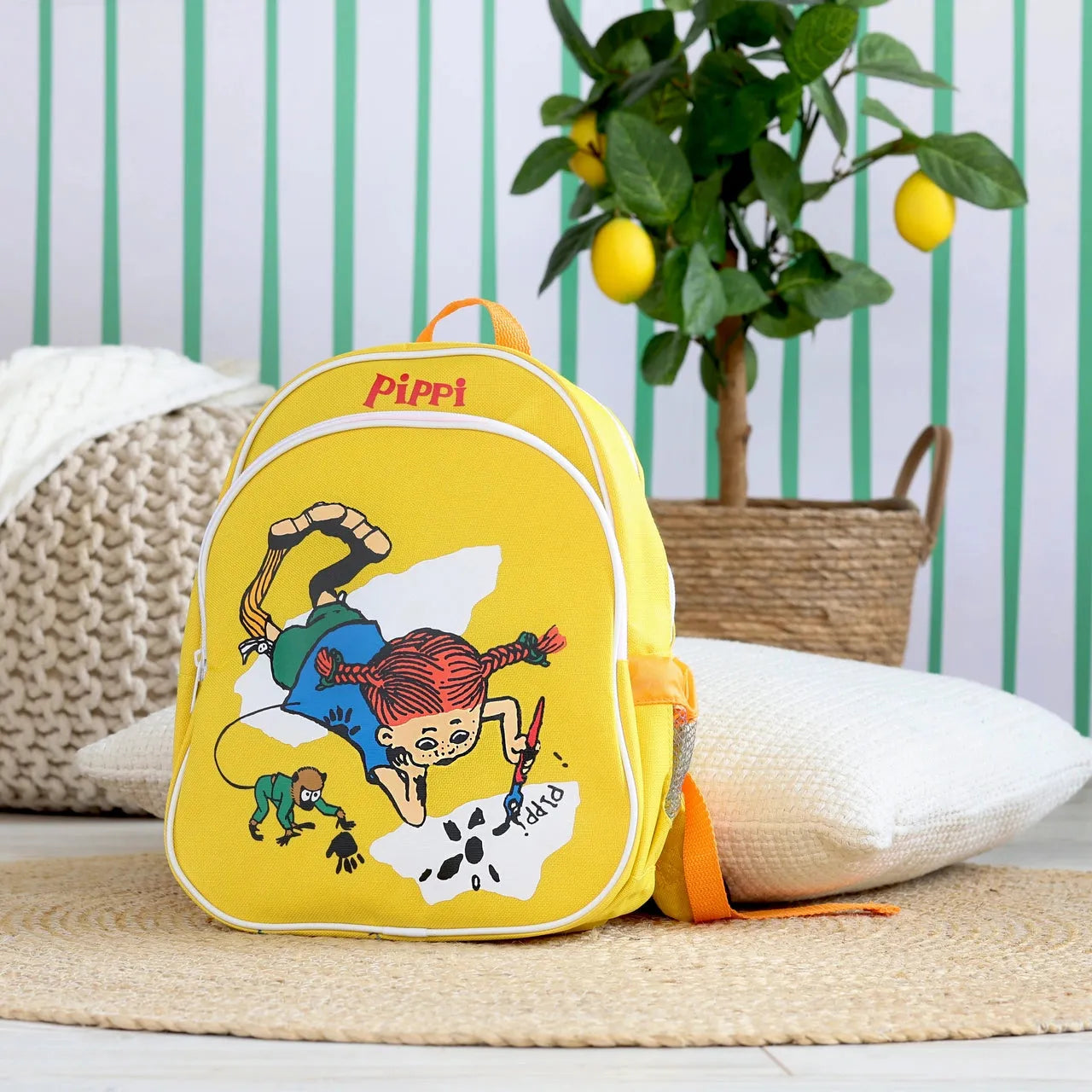 Pippi Ryggsekk Gul - Lekeproffen.no