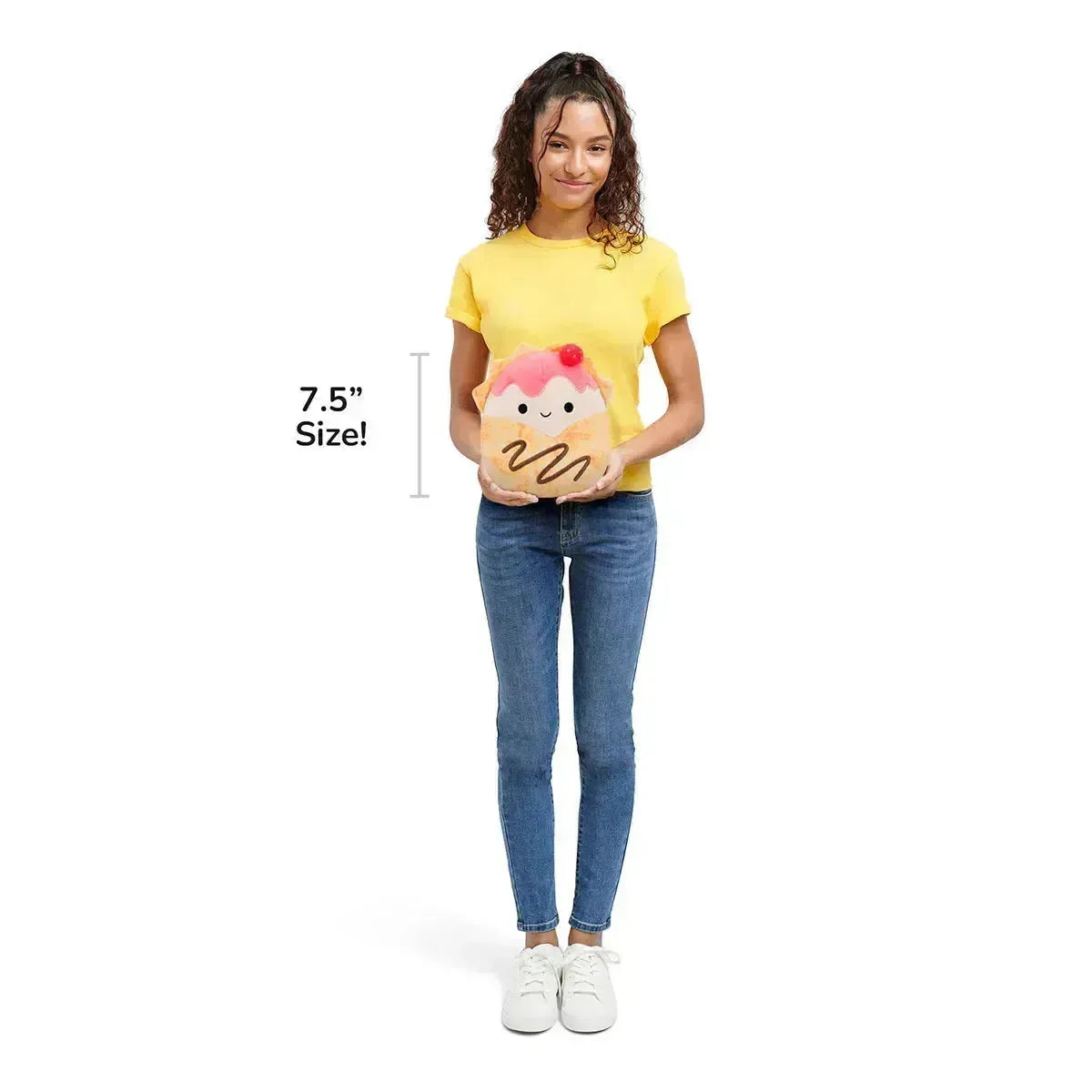 Squishmallows Gasten The Strawberry Crepe - 19 cm - Lekeproffen.no