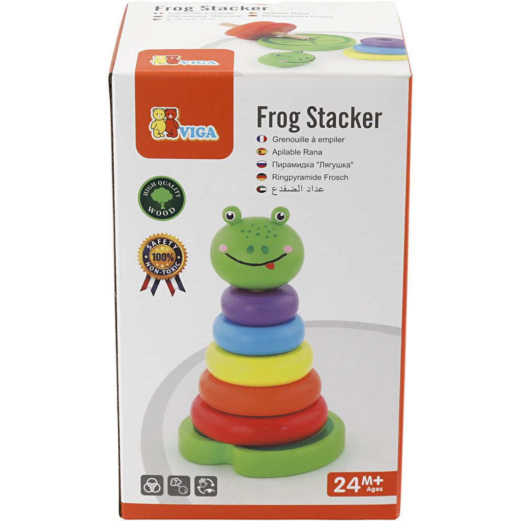 VIGA stablefrosk av tre